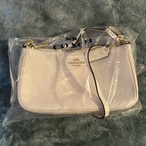 Coach crossbody bag purse in off white